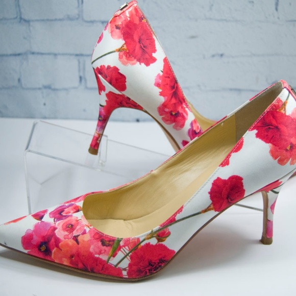 ✅Ivanka Trump Boni Fuchsia Floral High Heels - Picture 4 of 11